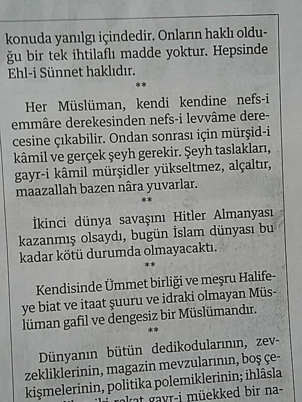 Milli Gazete, 26 Nisan 2016