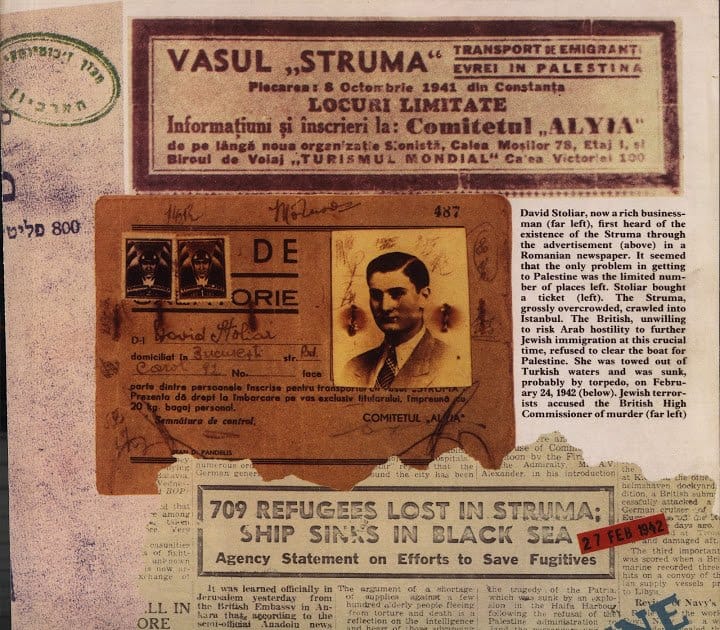 Stoliars Ticket f¸r die Reise. © United States Holocaust Memorial Museum, c/o David Stoliar