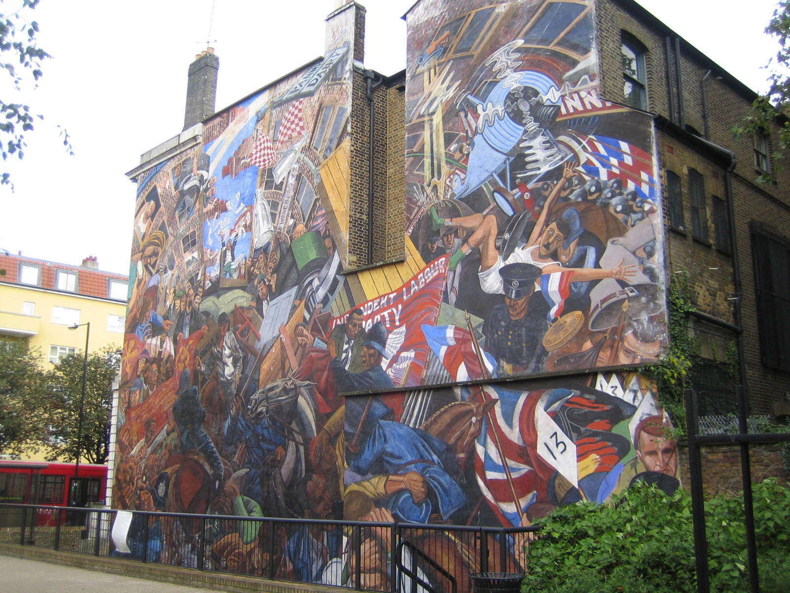 Cable Caddesi Savaşı anısına yapılan bir duvar resmi